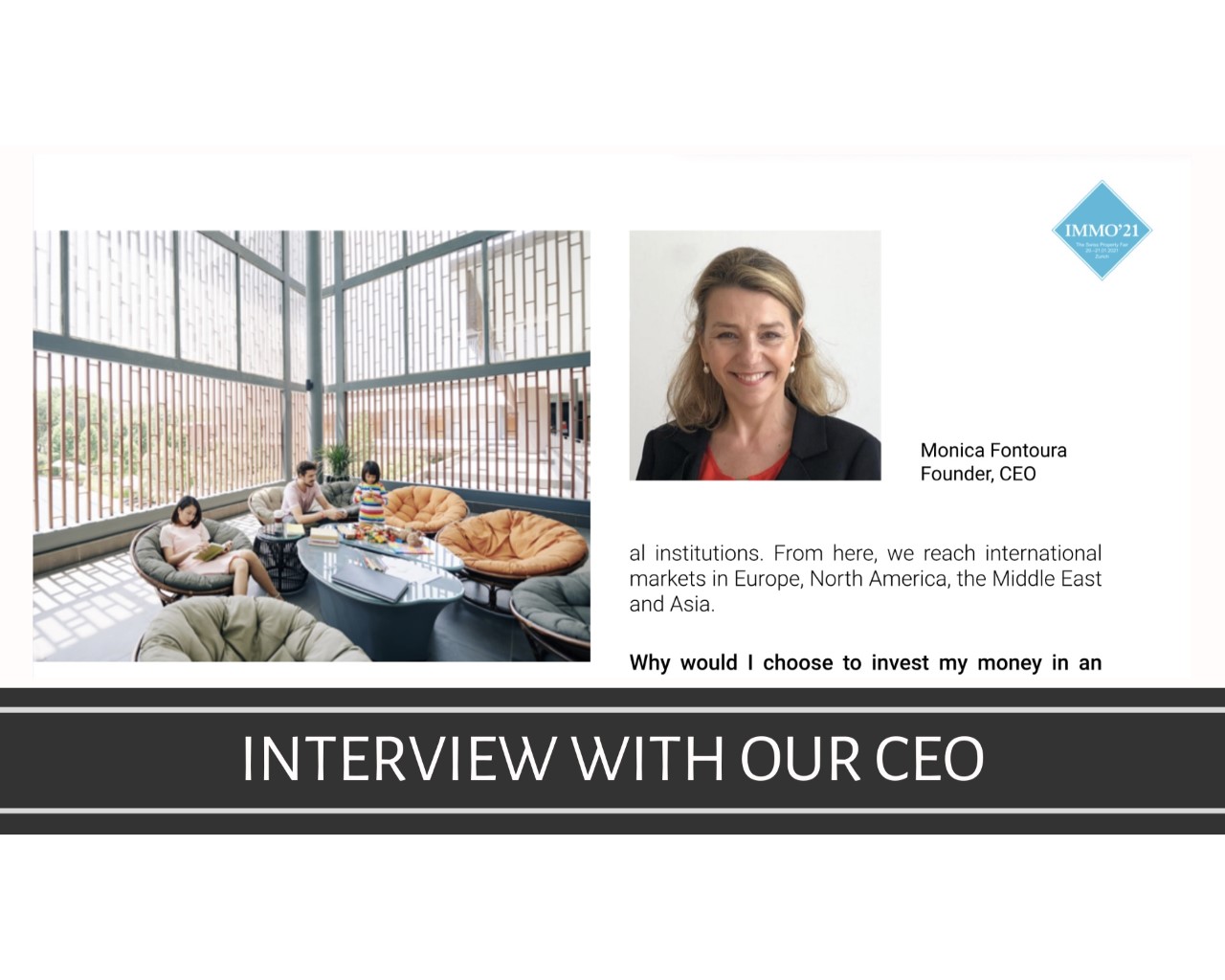 Interview with our Founder and CEO, Monica Fontoura
